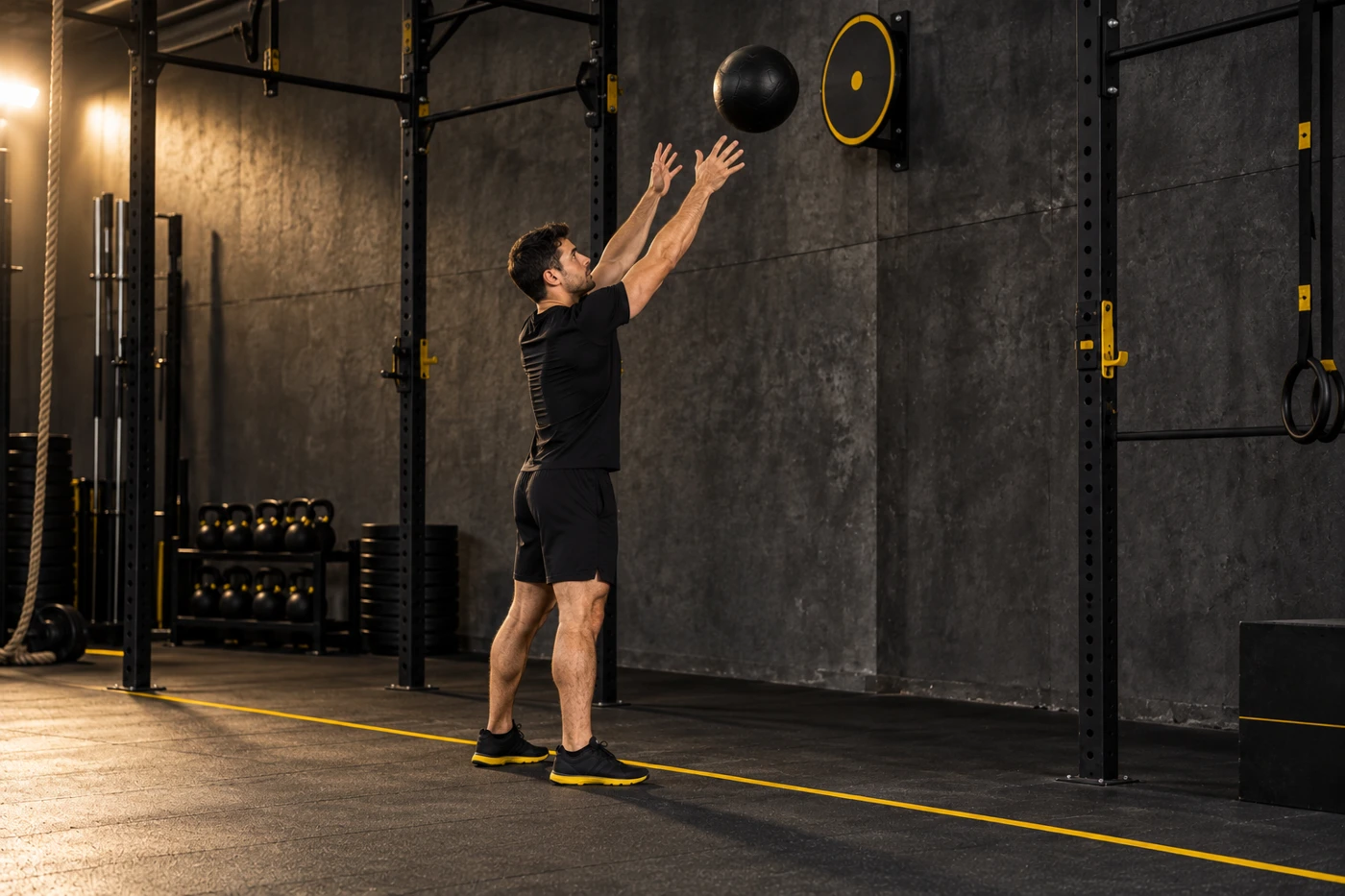 Wall Balls — imagem gerada do exercício